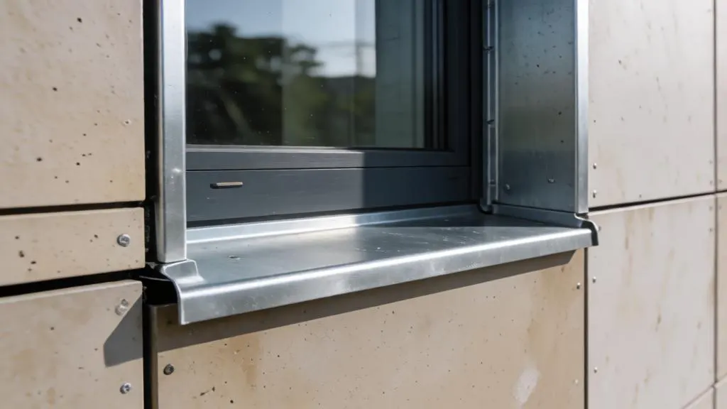 Ventilated facade junctions: windows, corners, plinth and parapet