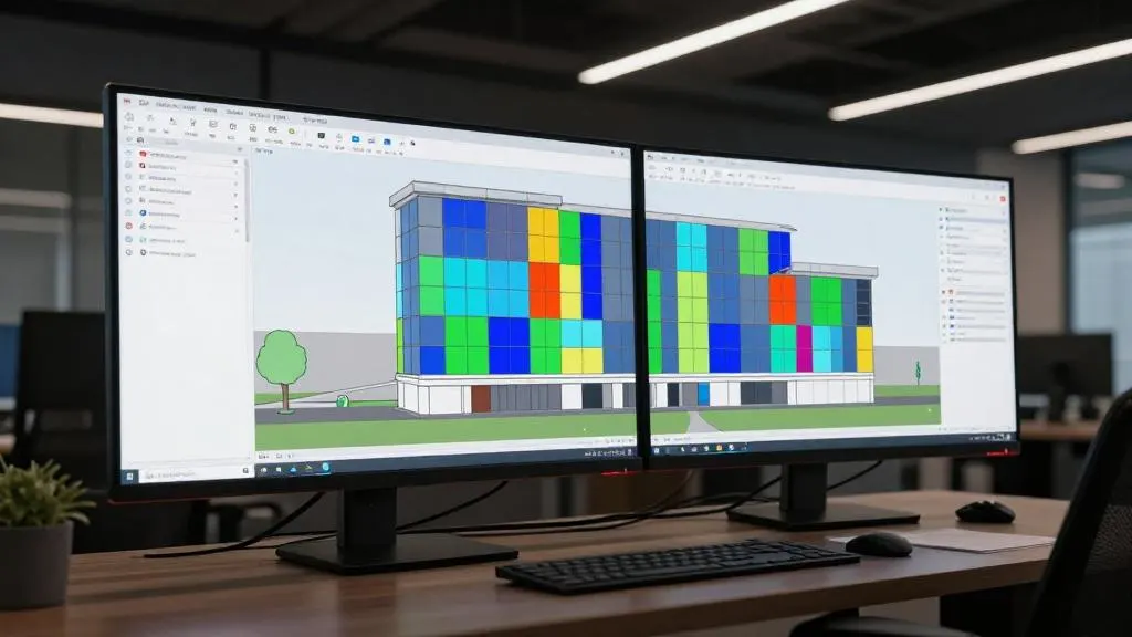 BIM and Revit for ventilated facade design: model, clashes, schedules and cutting lists