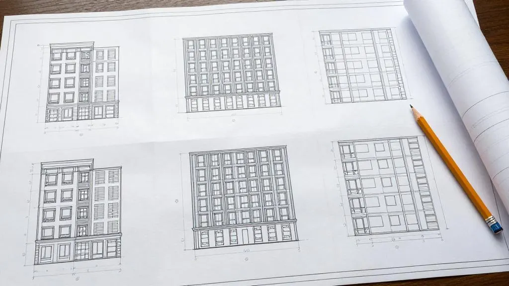 Ventilated facade design documentation: contents and stages