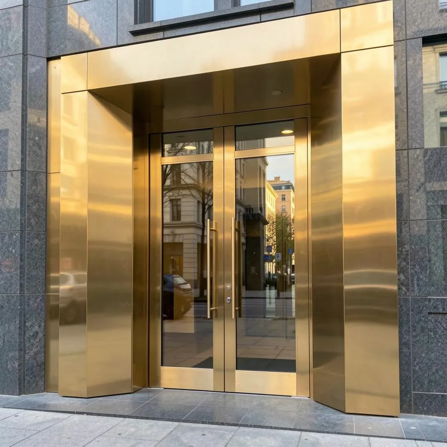 Titanium nitride coated stainless steel