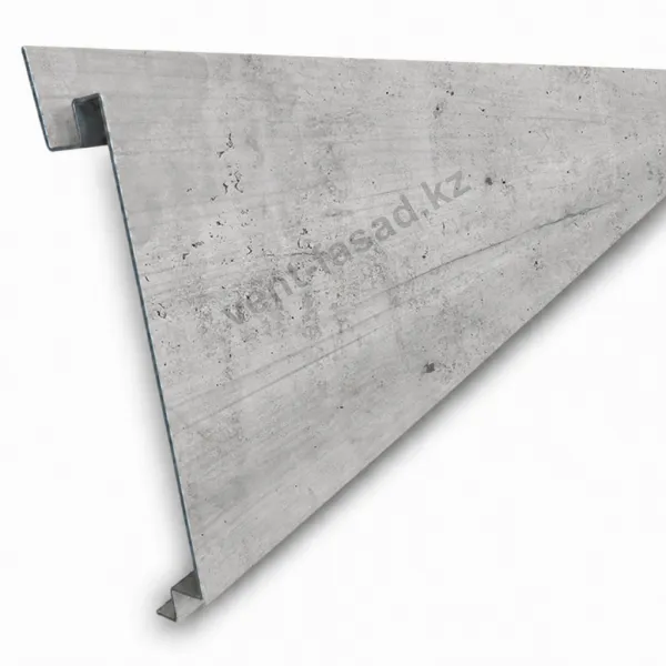 Stone-look linear panel "Light Grey Concrete"