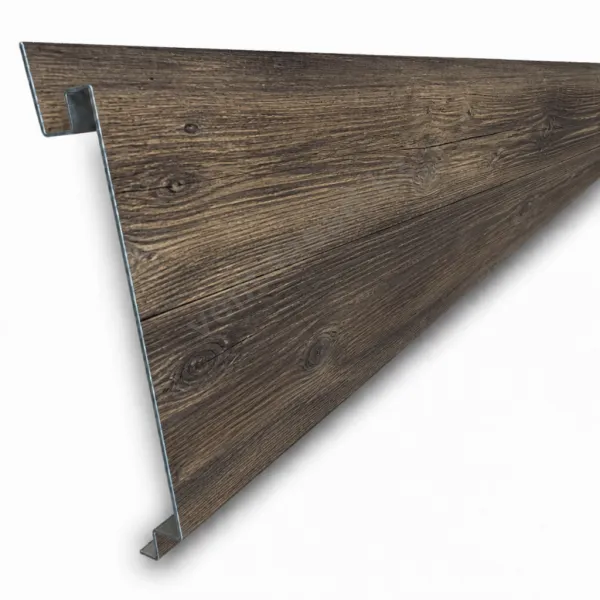 Wood-look linear panel "Bog Oak"