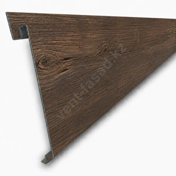 Wood-look linear panel "Chocolate Oak"