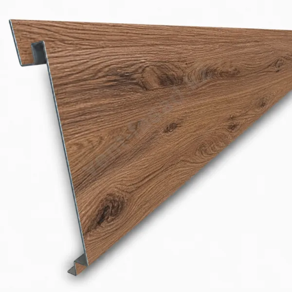 Wood-look linear panel "Terracotta Oak"