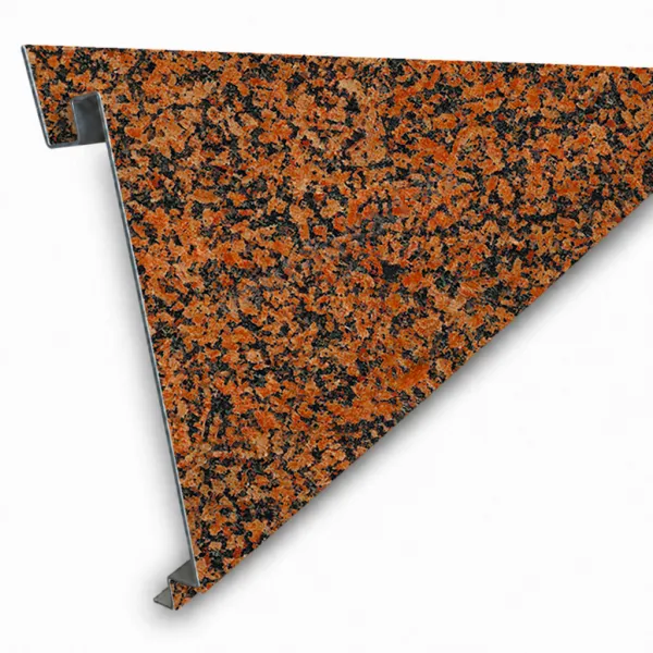 Stone-look linear panel "Ruby Granite"