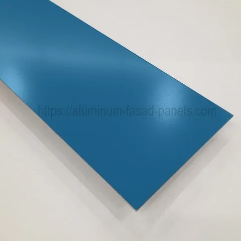Aluminium facade sheet RAL 5012 (PU) 2.0 mm