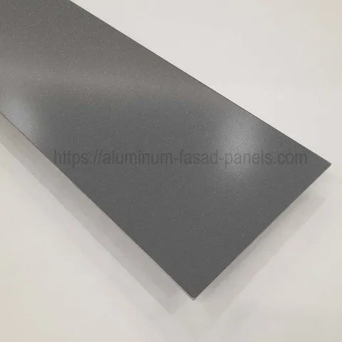 Aluminium facade sheet RAL 9007 (PU) 2.0 mm