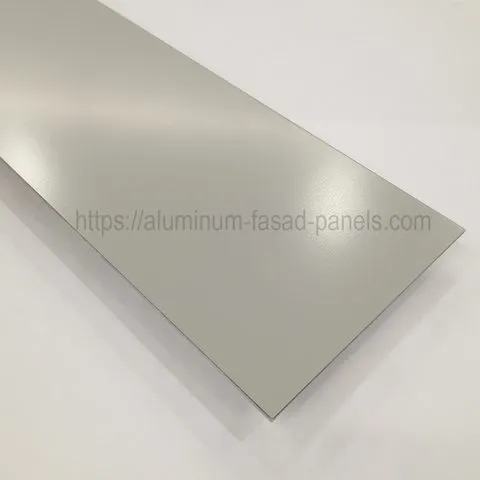 Facade painted aluminium sheet RAL 9002 (PE) 2.0 mm
