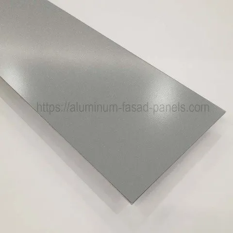 Facade painted aluminium sheet RAL 9006 (PE) 1.5 mm