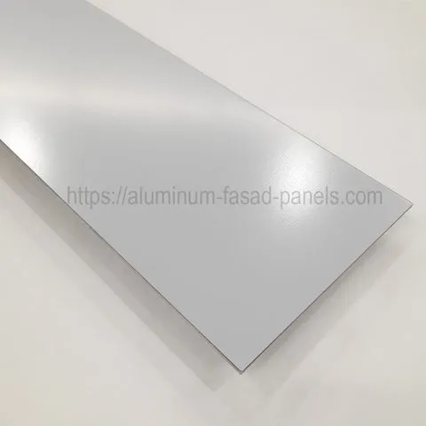 Facade painted aluminium sheet RAL 9016 (PE) 1.5 mm