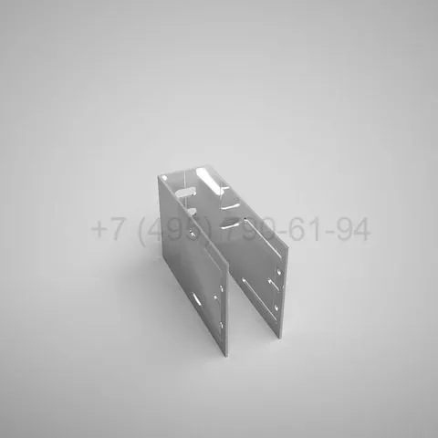 P-shaped bracket, 125 mm, load-bearing