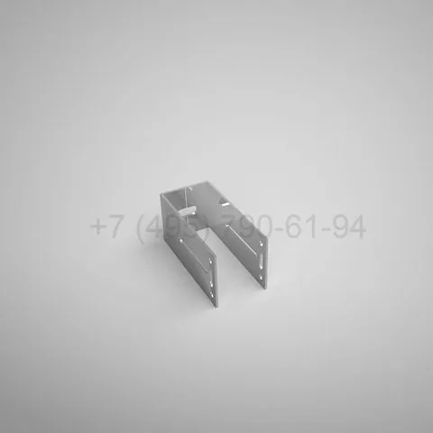 P-shaped bracket, 125 mm, support
