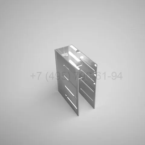 P-shaped bracket, 125 mm, reinforced