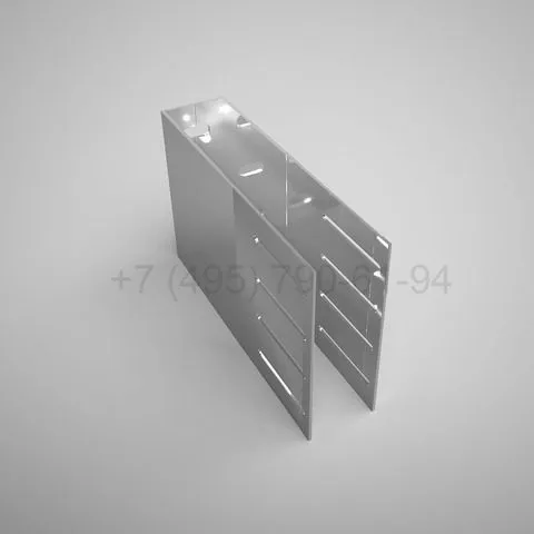 P-shaped bracket, 240 mm, reinforced
