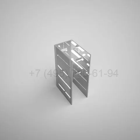 P-shaped bracket, 90 mm, reinforced