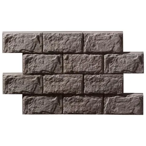 Clinker tile Leonardo Stone Brittany 465, size 393×195 mm, thickness 36 mm (LEONARDO STONE), concrete, for ventilated facade. Weight per square metre 61.25 kg