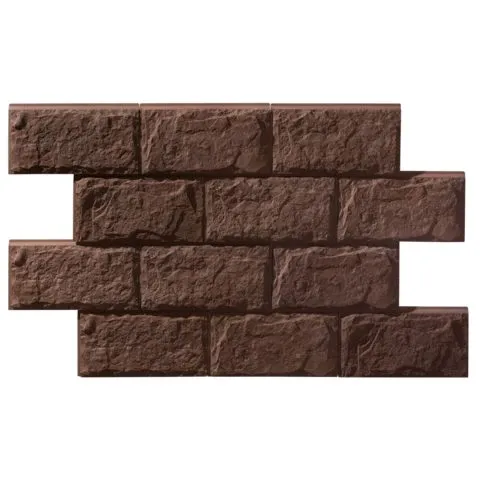 Clinker tile Leonardo Stone Brittany 709, size 393×195 mm, thickness 36 mm (LEONARDO STONE), concrete, for ventilated facade. Weight per square metre 61.25 kg