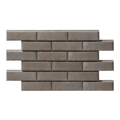 Clinker tile Leonardo Stone Denver 403, size 234×70 mm, thickness 25 mm (LEONARDO STONE), concrete, for ventilated facade. Weight per square metre 44.67 kg