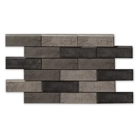 Clinker tile Leonardo Stone Sydney mix 3, size 280×84 mm, thickness 23 mm (LEONARDO STONE), concrete, for ventilated facade. Weight per square metre 38.81 kg