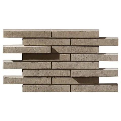 Clinker tile Leonardo Stone Seattle 3D 1019, size 360×50 mm, thickness 25 mm (LEONARDO STONE), concrete, for ventilated facade. Weight per square metre 13.89 kg