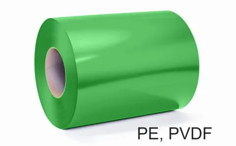 Aluminium roofing strip 0.8 mm RAL 6002 Green PVDF