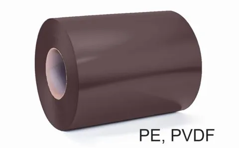 Aluminium roofing strip 0.8 mm RAL 8017 Brown PVDF