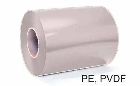 Aluminium roofing strip 0.8 mm RAL 9002 Pearl PVDF