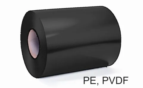 Aluminium roofing strip 0.8 mm RAL 9004 Black PVDF