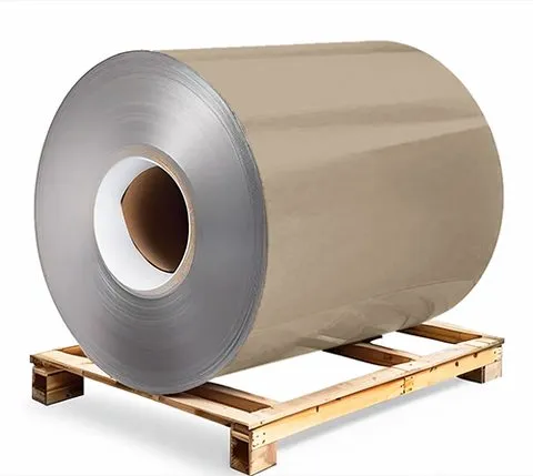 Galvanised steel 0.5×1250×3000 mm RAL 1019 Dark Beige, primer on reverse side / protective film