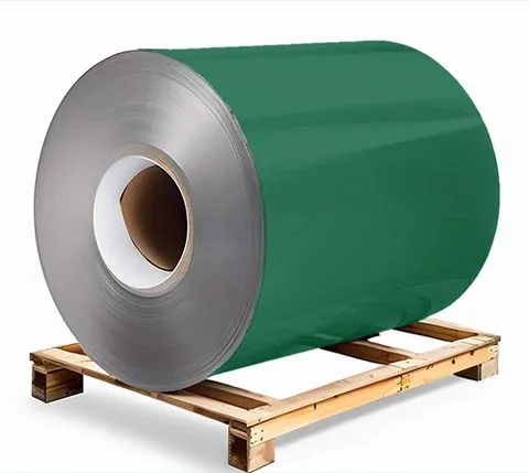 Galvanised steel 0.5×1250×3000 mm RAL 6016 Dark Green, primer on reverse side / protective film