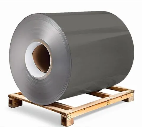 Galvanised steel 0.5×1250×3000 mm RAL 7011 Dark Grey, primer on reverse side / protective film