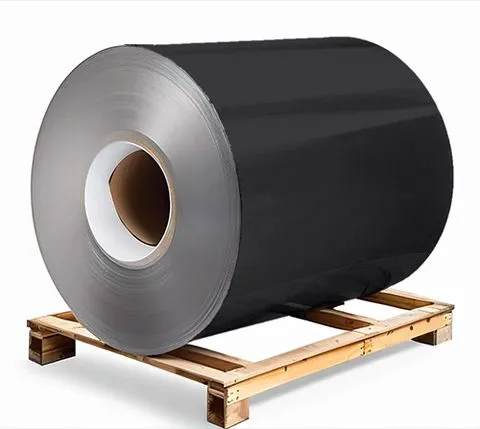 Galvanised steel 0.5×1250×3000 mm RAL 9017 Black Grey, primer on reverse side / protective film