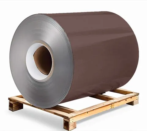 Galvanised steel 0.7×1250×3000 mm RAL 8011 Brown, primer on reverse side / protective film