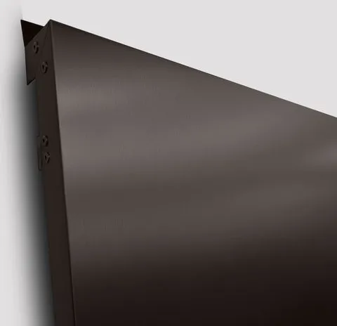 Facade cladding cassettes, AISI titanium nitride, colour Black