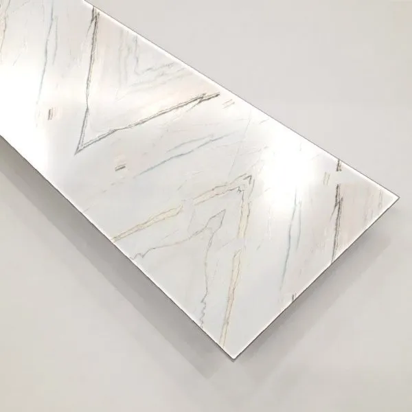 Coil-coated aluminium for facade 1.5×1500×4000, PlastCover coating, colour 1295 Marble Bianco AluHype