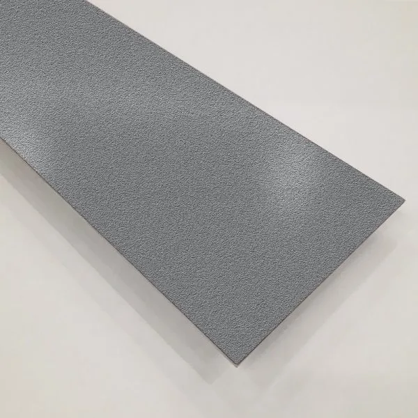 Aluminium sheet, emery finish, silver